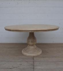 ROUND SOLID WOOD DINING TABLE