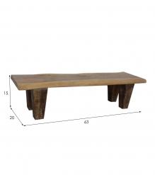 RUSTIC SOLID WOOD BENCH 