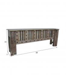 SOLID RECLAIMED WOOD & IRON CONSOLE TABLE
