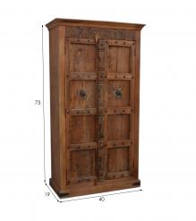 VINTAGE RECLAIMED TEAK CABINET W/ SHELVES