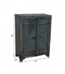 SOLID RECLAIMED WOOD CABINET SIDE TABLE