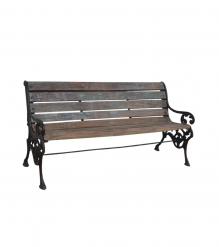 SOLID WOOD & IRON BENCH