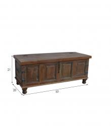 SOLID RECLAIMED WOOD TRUNK BOX COFFEE TABLE