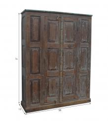 RECLAIMED TEAK STORAGE CABINET W/ 2 DOORS