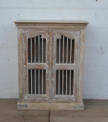 RECLAIMED WOOD & IRON CABINET