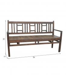 SOLID RECLAIMED TEAK BENCH