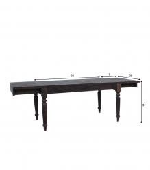 EXTENDABLE SOLID WOOD DINING TABLE W/ SELF-STORING EXTENSIONS