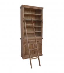 Wooden Book Case Almirah with Ladder 