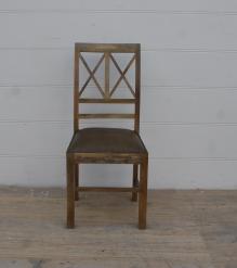 Wood  Leather Chair