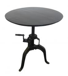 Round Iron Cranking Bar Table