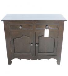 Classic 2-Drawer 2-Door Solid Wood Cabinet 