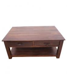 Classic Indian Rosewood 2-Drawer Coffee Table