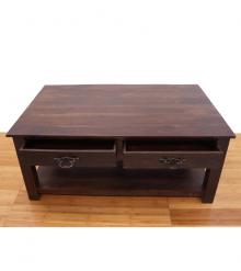 Classic Indian Rosewood 2-Drawer Coffee Table