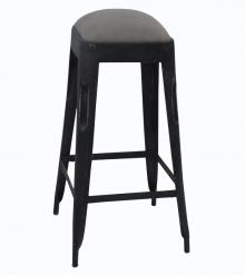 Upholstered Solid Iron Stool