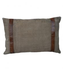Canvas & Leather Pillow