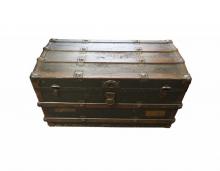 SOLID WOOD & BRASS CHEST