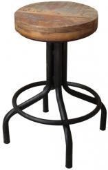 IRON WOODEN STOOL
