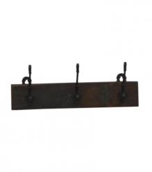 RECLAIMED WOOD 3 HOOK HANGER