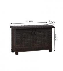 Unique Wood + Metal Indian blanket chest