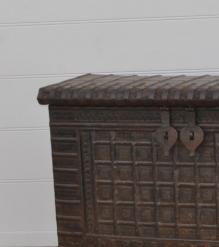 Unique Wood + Metal Indian blanket chest