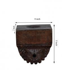 WOODEN CANDLE STAND