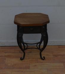 WOOD & IRON SIDE TABLE