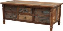 SOLID RECLAIMED WOOD COFFEE TABLE W/ MULTIPLE DRAWERS