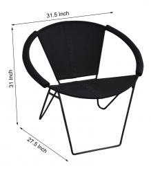 FULL HIDE LEATHER & IRON CHAIR