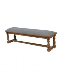 UPHOLSTERED SOLID WOOD BENCH
