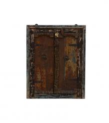 SOLID RECLAIMED TEAK WINDOW MIRROR & FRAME