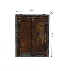 SOLID RECLAIMED TEAK WINDOW MIRROR & FRAME