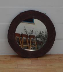 WOODEN ROUND MIRROR FRAME