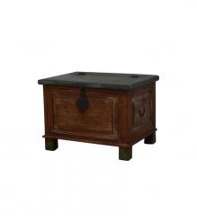 SOLID RECLAIMED WOOD BOX TRUNK