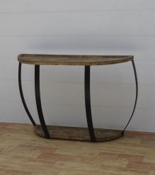 SOLID WOOD & IRON CONSOLE