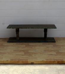 RECLAIMED WOOD & METAL BENCH / COFFEE TABLE