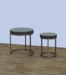 WDN+IRON  COFFEE TABLE SET OF 2