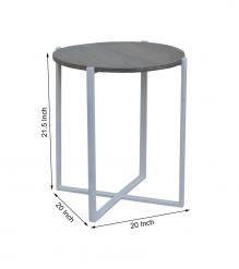 WOOD & IRON SIDE TABLE