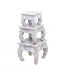 WOODEN BAJOT SET OF 3