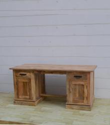 SOLID WOOD DESK W/ 8 DRAWERS
