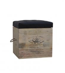 BOX WITH LEATHER SEAT