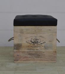 BOX WITH LEATHER SEAT