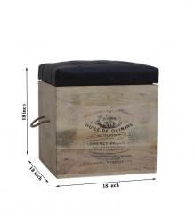 BOX WITH LEATHER SEAT