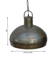 METAL HANGING LIGHT W/ RIVETS