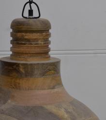 HANDCRAFTED SOLID WOOD PENDANT LIGHT