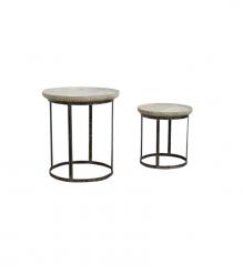 IRON COFFEE TABLE S/2