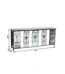 WDN+IRON CONSOLE TABLE