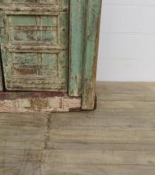HAND CARVED SOLID WOOD INDIAN DOOR & CASING