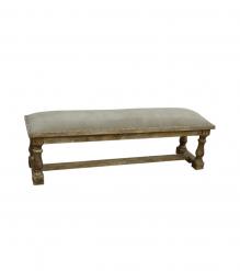 UPHOLSTERED WOOD BENCH