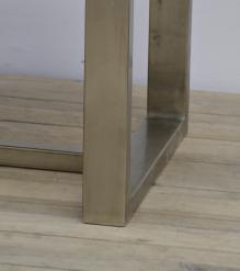 SOLID WOOD & IRON COFFEE TABLE