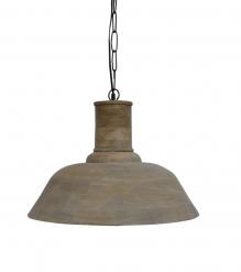 WOODEN FARMHOUSE DOME PENDANT LIGHT FIXTURE